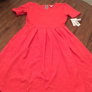 Floral Embossed Lularoe Amelia